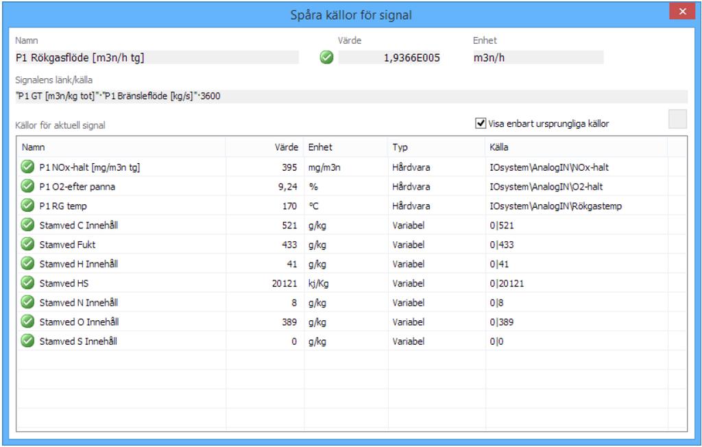 2.2 Driftkontroll av Aktuella värden (Scanner) Det är av största vikt att alla värden uppdateras korrekt. Detta avsnitt visar hur funktionen på Scannermodulen kontrolleras.