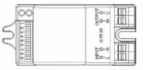 HF-Sensor Antenn-modul Ljussensor Grön LED-diod PÅ DIP-switch UT (220/240V, 50Hz) IN (220/240V, 50Hz) (Färdigkopplad till plint vid leverans) Sensorn är en