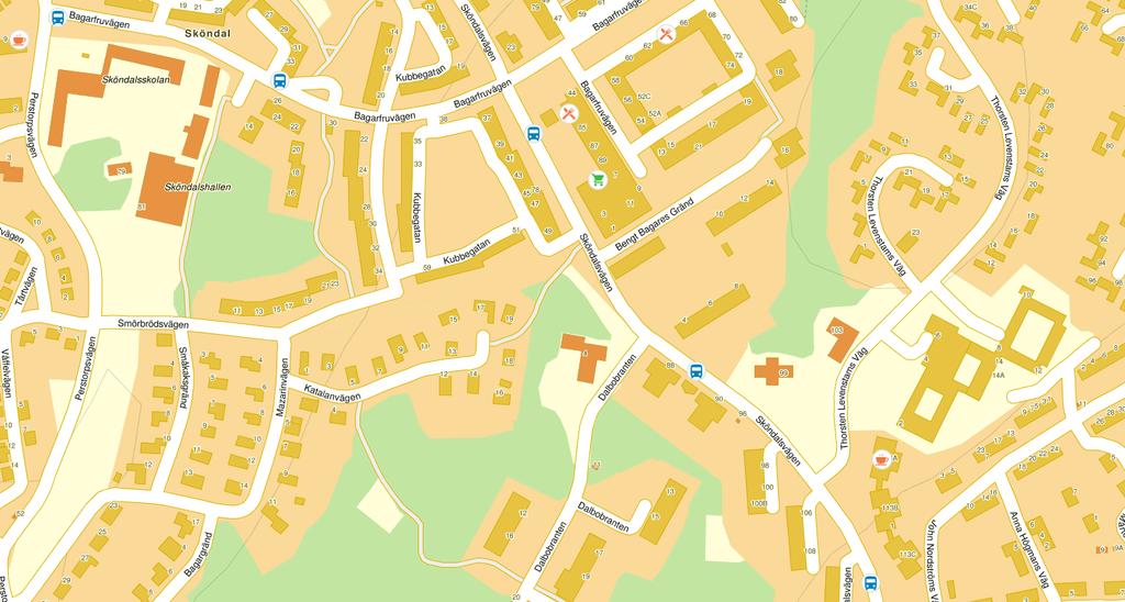 1 Inledning och syfte Stena Fastigheter önskar förtäta kvarteret Kaksmulan i Sköndal i Södra Stockholm. Det område som omfattas av förslaget är idag främst naturmark och grönområde.