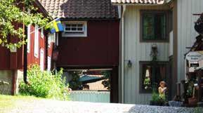 Wadköping a vibrant city district where past meets present In Wadköping you can see houses and courtyards moved here from central Örebro.