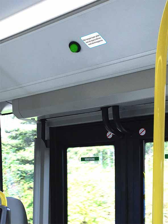 Riktlinjer dekalsättning - Områdesbussar 23 3.9 Signal för dörröppning 25 Grön lampa med dekal 25.