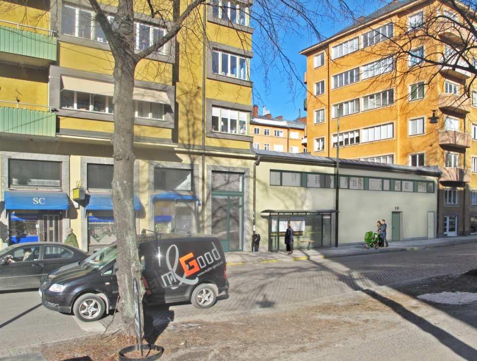 SID 8 (11) Fotomontage av planförslaget av Paraden 1 mot Erik Dahlbergsgatan Mot gården kommer fasaden på lågdelen genomgå en större
