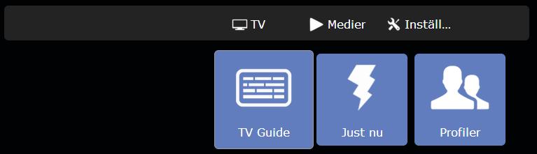 2. TV När du sätter på din digitalbox kommer den automatiskt att starta upp med den kanalen som finns överst i kanallistan (eller den som är först i din favoritlista).
