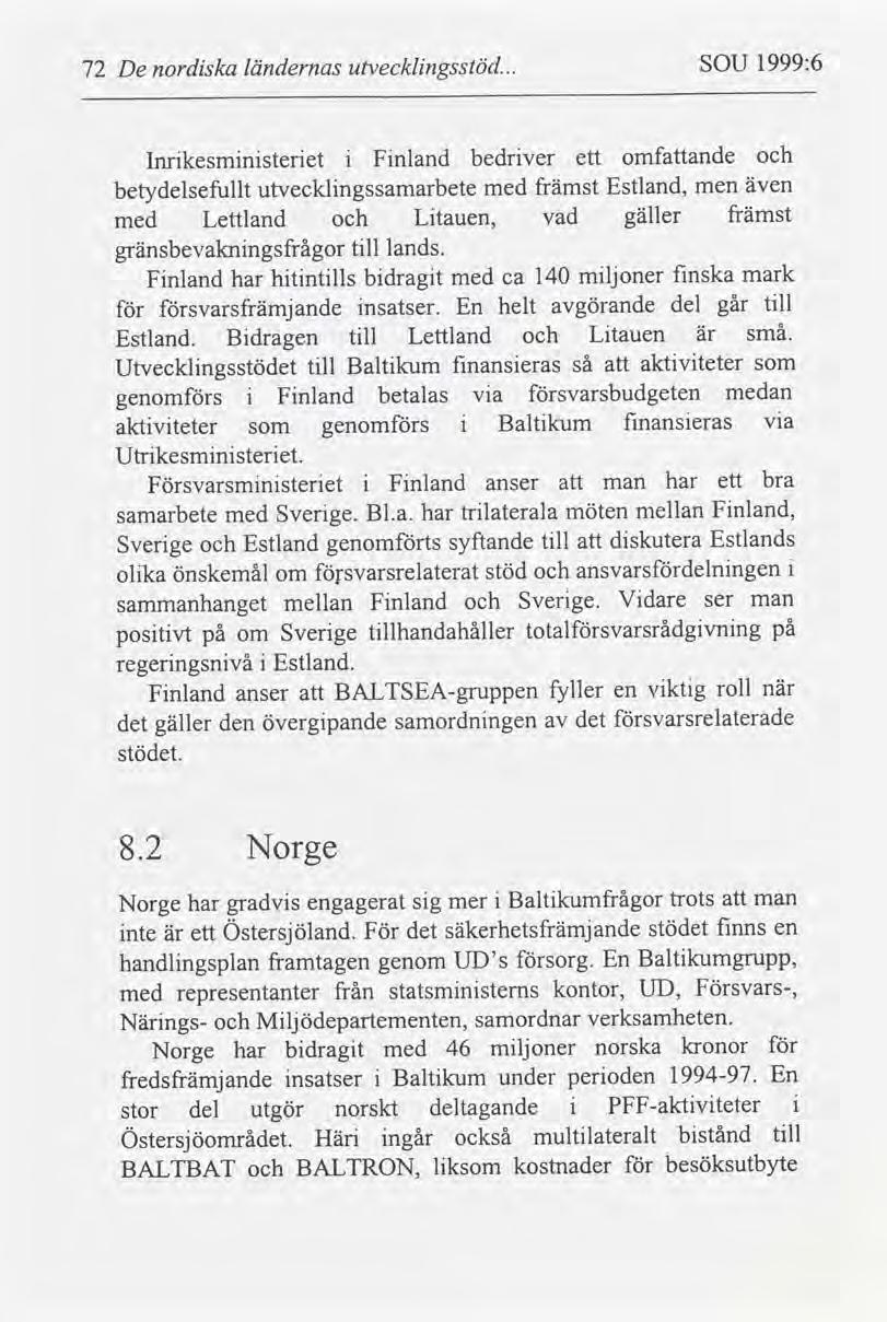 1999:6 SOU utvecklngsstöd.