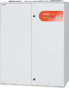 Smart L RH L = tilluft vänster Swegon CASA R15-H SMART - 100-550 l/s, 4 x Ø315mm R15HL00S00H NRVU CASA R15-H Smart L/R RH Nya