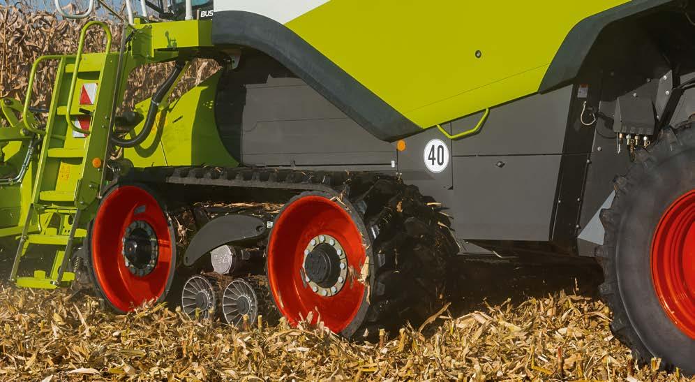 Skonsam mot marken. TERRA TRAC LEXION 760 / 750 LEXION 780 / 770 635 mm 25" 3,29 m / 10,79 ft. 635 mm 25" 635 mm 635 mm 25" 3,49 m / 11,45 ft. 25" 735 mm 735 mm 29" 3,49 m / 11,45 ft.