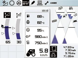 inställningar med CEBIS och HOTKEY (A/D) CF-kort (Compact Flash card) gör datautbytet extremt enkelt Med knappen DIRECT ACCESS går man direkt till senast använda meny samt kopplar upp aktuell