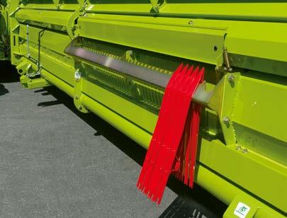 Ett jämnt flöde av material genom tröskan börjar på skärbordet, med korrekt inställning av höjden på inmatningsskruven som en viktig faktor.