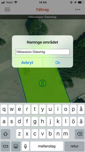 4 Skapa och redigera geometrier I Fältreg kan du skapa och redigera geometrier via manuell inprickning eller med hjälp av GPS.