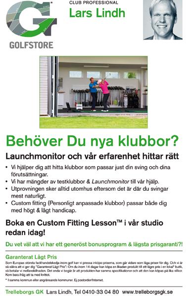 Par Index 1 10 Knipan Knipa 21 112 112 102 102 Next Tee Rödbena Greenområdet är inte så platt som den ser ut.