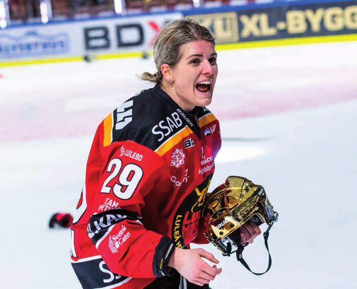 ÅRETS SPELARE Emma Nordin, Luleå HF För andra säsongen i rad har Luleåforwarden Emma Nordin, 28 år, utsetts till Årets Spelare 2018/2019.