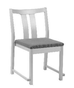 SEK/ST TYG PG.1 TYG PG.2 TYG PG.3 TYG PG.4 TYG PG.5 Dacke stol Art nr: 510 H 85 B 47 D 55 SD 43 Pris gäller från 2st Sits med avtagbar klädsel. Sjukhusväv som standard.