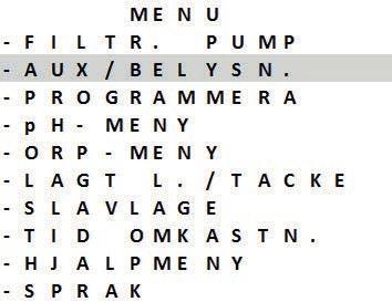 ==> Zodiac belysning med flera färger Tryck på och navigera i menyn med