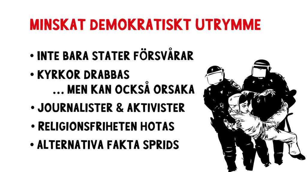 De senaste 10 åren har det varit en ökande trend där människorättighetsorganisationer, pro-demokratiaktörer och det bredare civila samhället möter allt fler utmaningar och restriktioner i att utföra