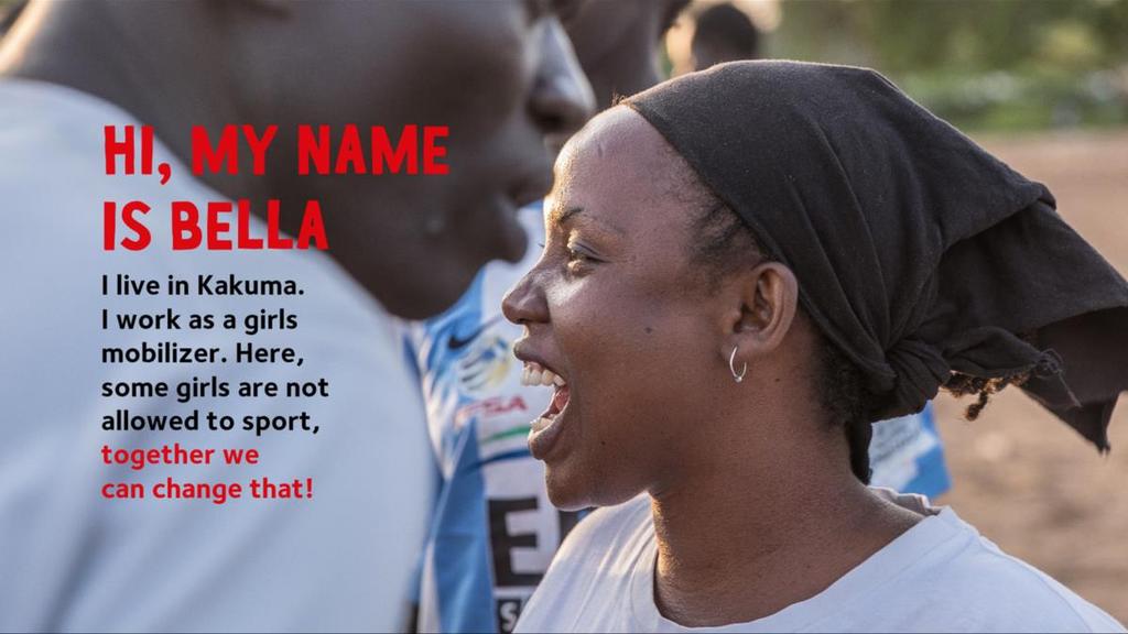 Visa filmen om Bella (https://vimeo.com/271067124) Bella bor i flyktinglägret Kakuma i norra Kenya. För åtta år sedan flydde hon efter en rebellattack där båda hennes föräldrar dödades.