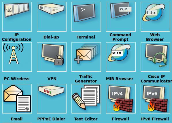 Figur 3.4: Grafisk konfiguration för host i Packet Tracer. PT.