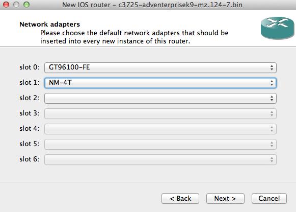 Figur A.7: Välj installerade instickskort. A.0.31 Steg 8 Här är det dags att välja ett värde. Klicka på Idle-PC finder.
