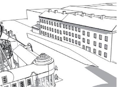 Den planerade upprustningen av Falkenbergsgatan och Lilla Allmänna Gränd ger ett promenadstråk i