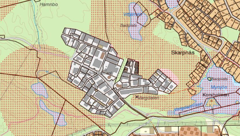 STARTPROMEMORIA 6 (8) aktuellt planområde inom stadsbyggnadsprojektet. En planlagd buffertzon bör finnas mellan planområdet och det planerade naturreservatet.