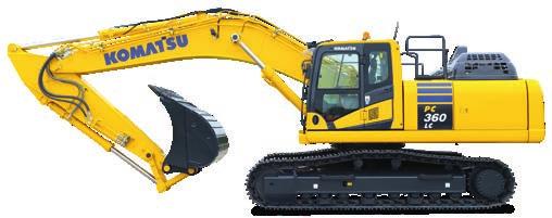 motorstyrning Ännu effektivare hydraulik Säkerhet först Komatsu SpaceCab förarhytt KomVision