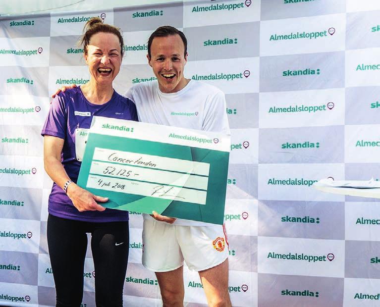 Året i korthet Skandia och Cancerfonden firade 30 år 2018 firade Skandia och Cancerfonden 30-årigt samarbete.