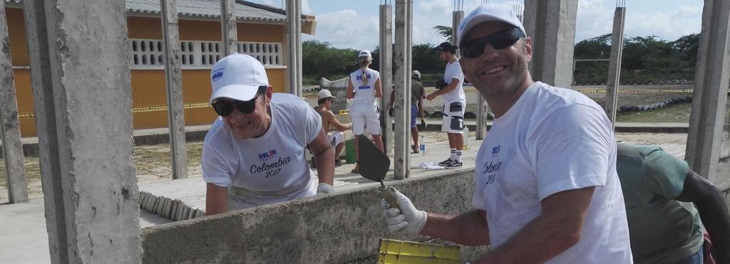Colombia finns Fängelsemissionen Santa Marta som bygger skolor på uppdrag av Ankarstiftelsens gåvogivare.