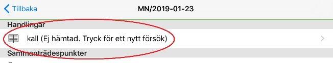 När du loggar in i LexMeeting hämtar appen automatiskt information om de sammanträden, sammanträdespunkter och handlingar som har förändrats sedan förra gången du loggade in.