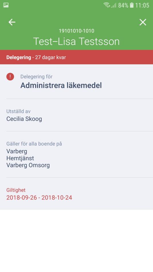 gäller samt vem som utfärdat den. OBS!