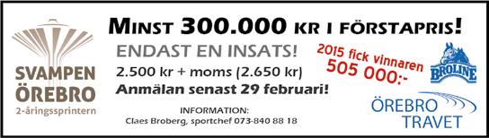 VENUS BOB 2 15,6 K 16,1 M 14,5 AK 200 250 7,br. s. e Alf Palema - 16: 0 0-0-0 0 15: 9 0-2-0 15,6 12 000 Tot: 47 3-5-3 Yroflickan e Ron B.