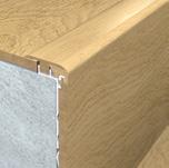 Övergångsprofil Från laminatgolv till keramik, vinyl eller linoleum.
