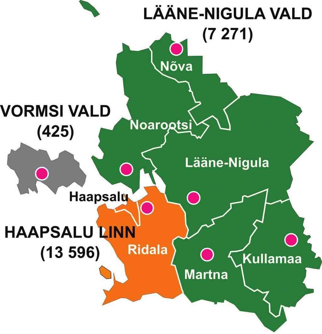 Nyheter från Läänemaa och Nuckö kommun Göte Brunberg Förvaltningsreformen I den stora reformen av den lokala förvaltningen i Estland ingår att städer och kommuner skall slås ihop till större enheter