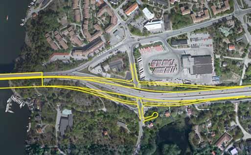 Skurusundsvägen Halv Skuru väst + Hel Björknäs En ofullständig trafikplats byggs i Skuru med avoch påfartsramp i riktning mot Stockholm.