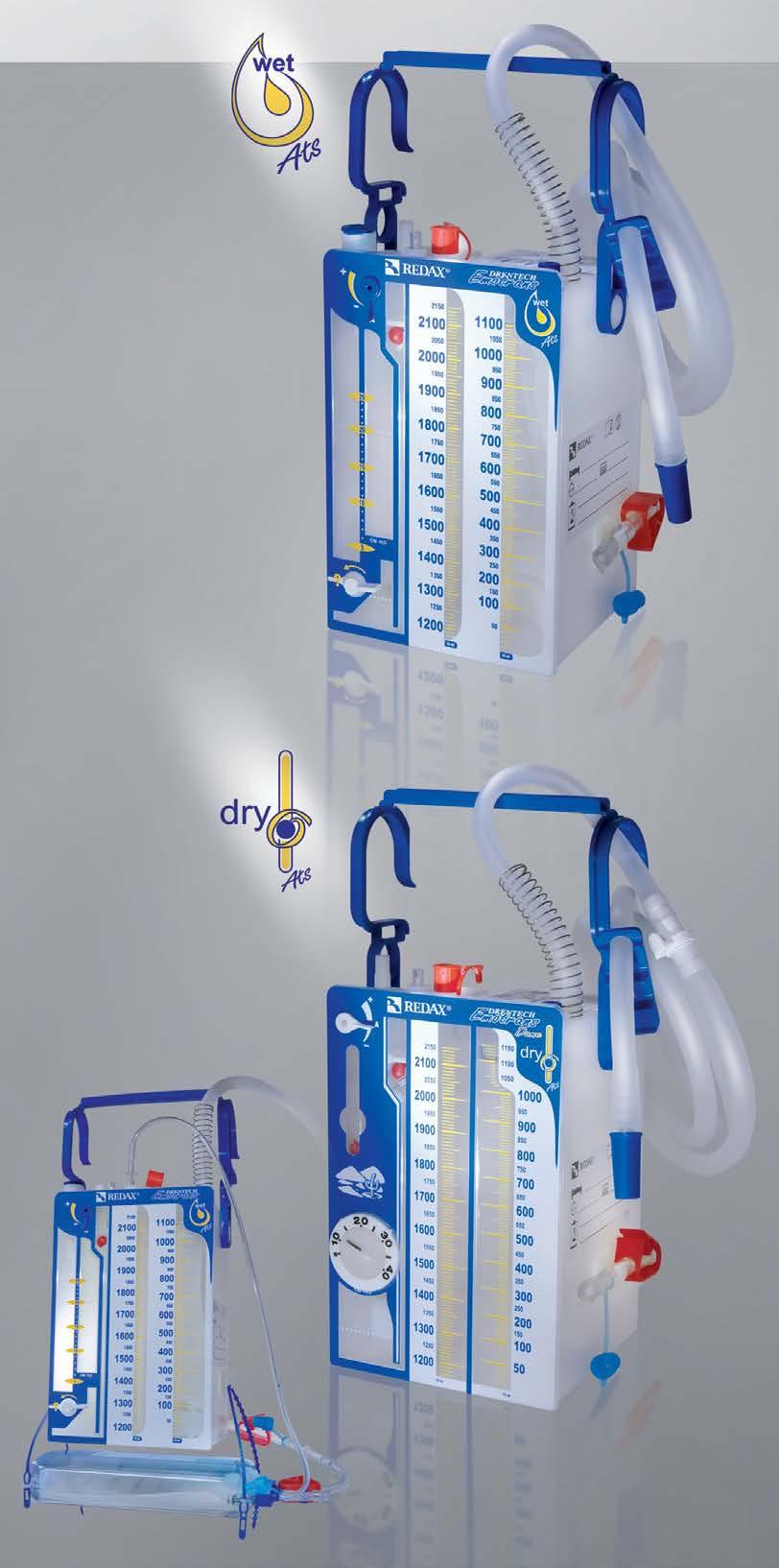 DRENTECH EMOTRANS Unikt system med inbyggd dubbelfiltrering: ett 200 mikron-filter inuti uppsamlingskammaren och en sekund 40 mikron mikroaggregat integrerade i blodpåsen.