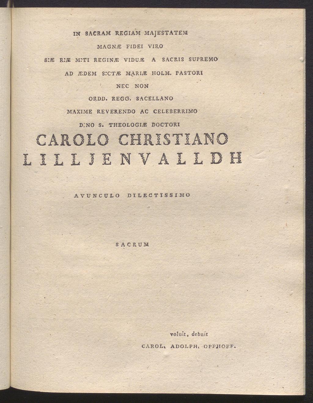 in sacram re glam majestatem magna fidei viro s:je r:je m:ti regins viduje a sacris supremo ad jedem srctje marije holm. pastori nec non ordd. regg.