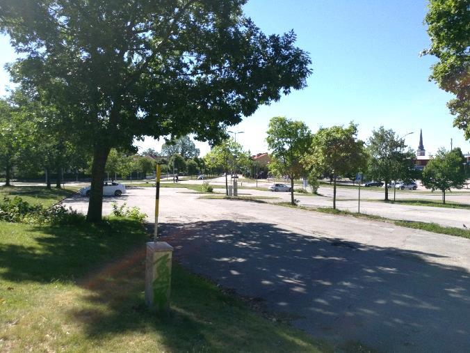 Figur 6 Den befintliga parkeringen i område