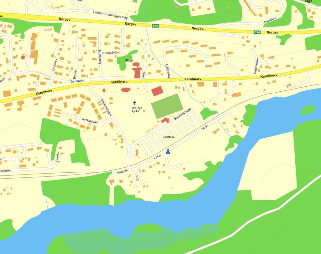 Figur 1. Orientering av Duveds camping. Förutsättningar Nedan beskrivs de förutsättningar som VAD-utredningen har tagit hänsyn till.