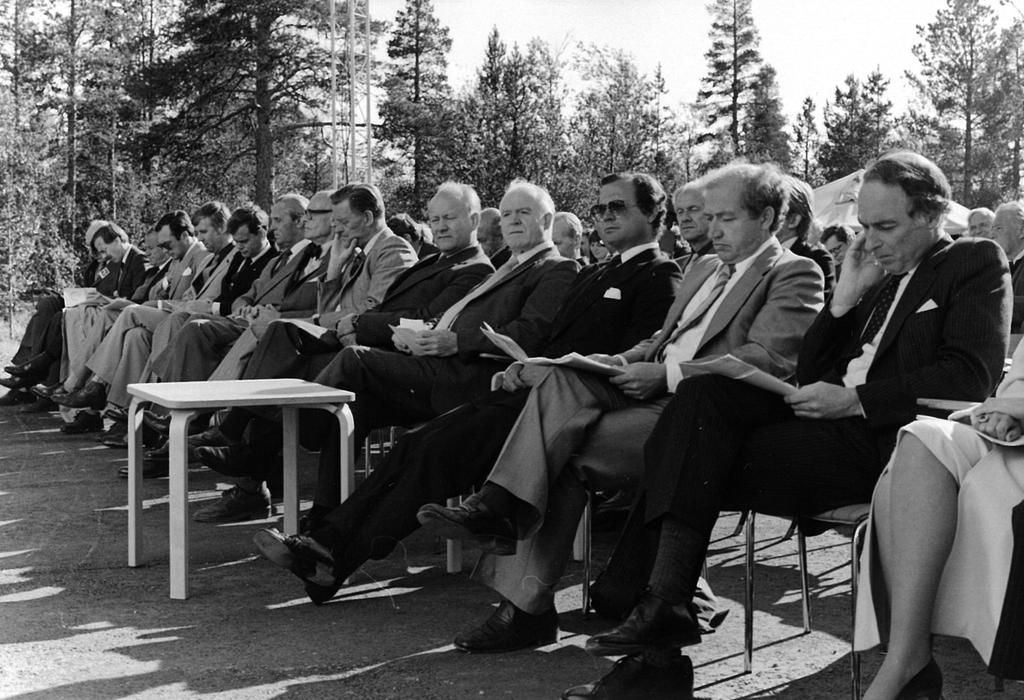 EISCAT Inauguration Tor King of Sweden Sir