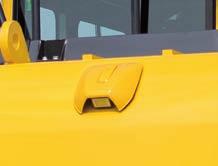 Högsta säkerhetsnivå Optimal arbetsplatssäkerhet Säkerhetsfunktionerna på Komatsu PW160-10 följer senaste branschstandard och syftar till att minimera riskerna för personal i och omkring maskinen.