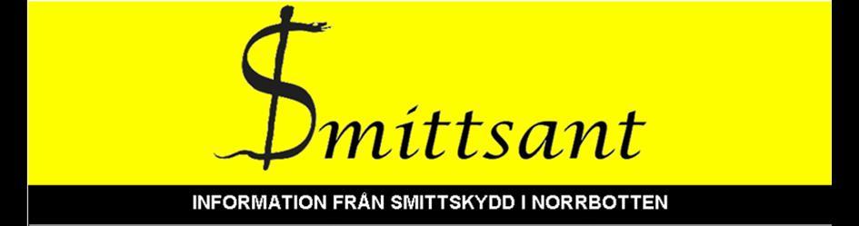 SMITTSKYDD, REGION NORRBOTTEN, 971 80 LULEÅ, TELEFON 0920-28 36 16 Nr 2 2019 Innehåll Antibiotikaresistens i Norrbotten 2018..... 2 Antibiotikaförskrivning i öppenvård 2018.