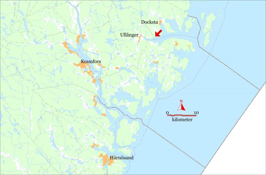 5 Inledning Trafikverket planerade att bygga en gång- och cykelväg mellan Ullånger och Docksta.