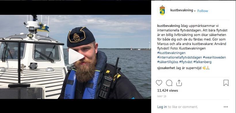 Annons i tidningen Gästhamnsguiden om sjösäkerhet som når ut till alla