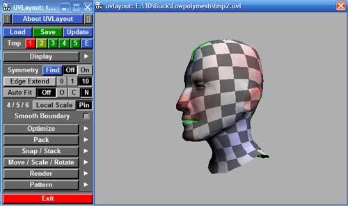 vi skalat bort det från apelsinen. Programmet användes i detta arbete för att snabba upp arbetsprocessen king UV-mapping. Bild 1.2 I figur 1.