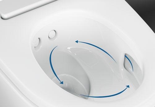 1 WHIRLSPRAY-DUSCHTEKNIK Den patenterade WhirlSpray-duschtekniken låter användaren njuta av den behagliga duschfunktionen.