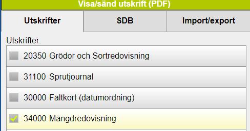 Väljer du Databearbetning på programmets startsida