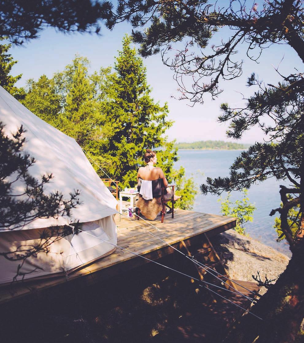 SvD RESOR CAMPING MED. Spa, minibar och stjärnkockar detta Fejan Canvas Tält 02 Fejan Outdoor & Fejan Canvas Hotel