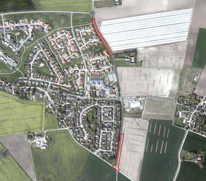 PLANDATA LÄGE Planområdet ligger i de västra delarna av Trelleborgs kommun inom tätorten Skegrie. Planen är uppdelad i två planområden längs med väg 628 i östra Skegrie.