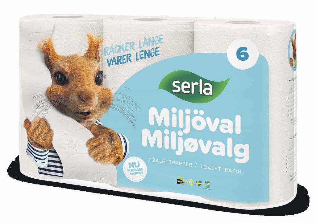 toalettpapper 6-pack. 570-996 g.