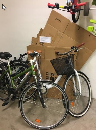 Cykelrum vid Holmvägen,