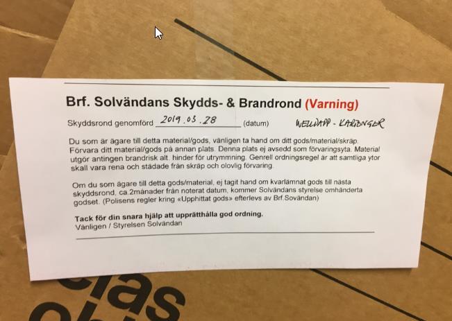 cyklar eller annat material
