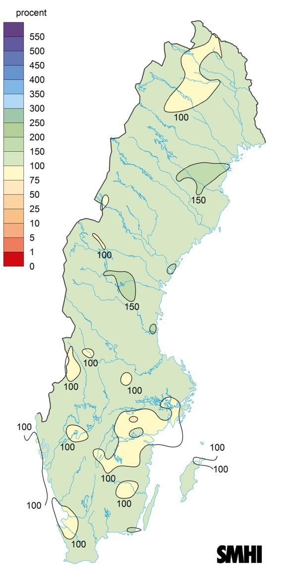 Väder Sammanfattningsvis blev vintern 2018-2019 mildare än normalt och nederbörden blev något rikligare än normalt.